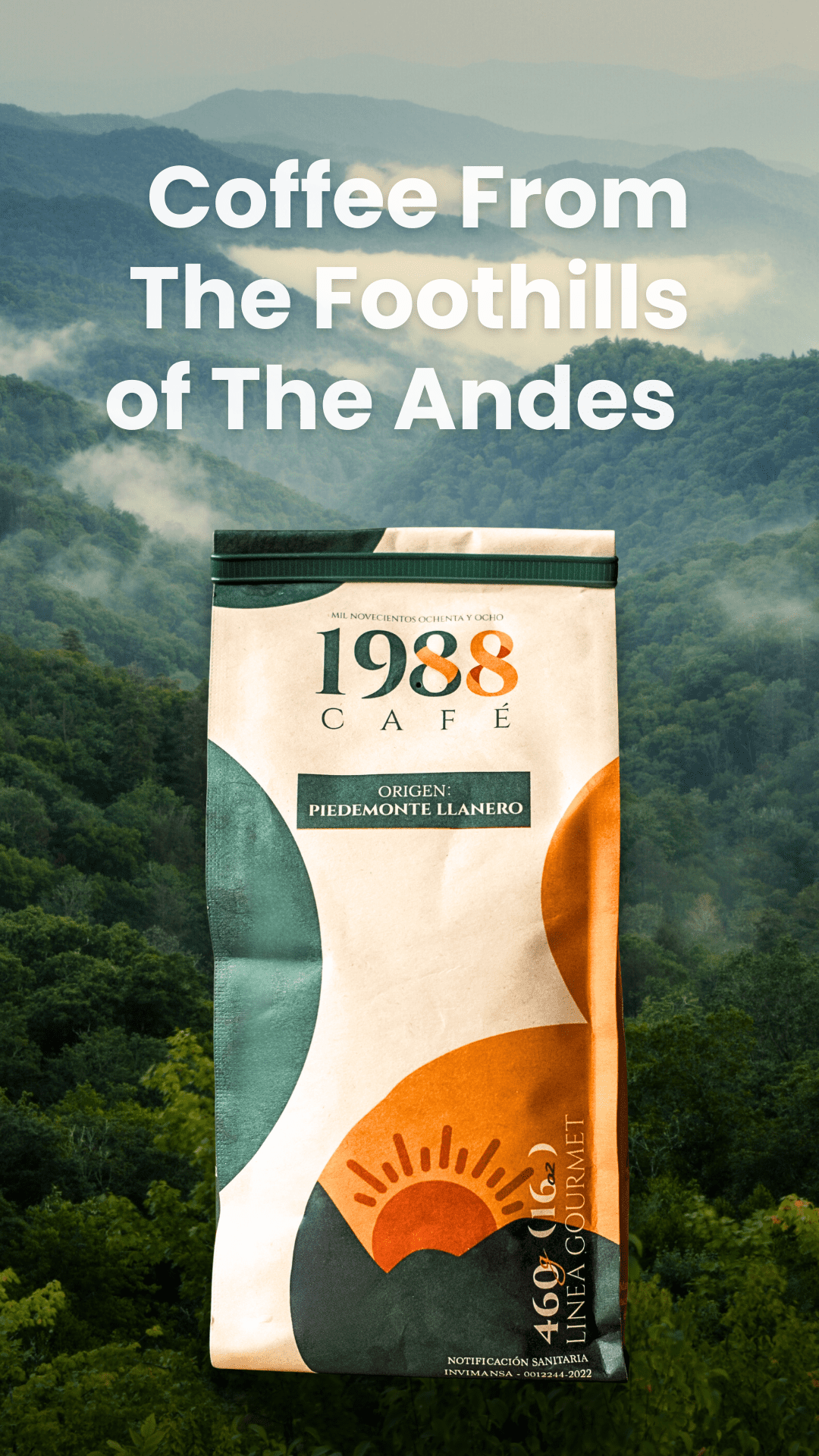 coffee from the foothills of the andes.